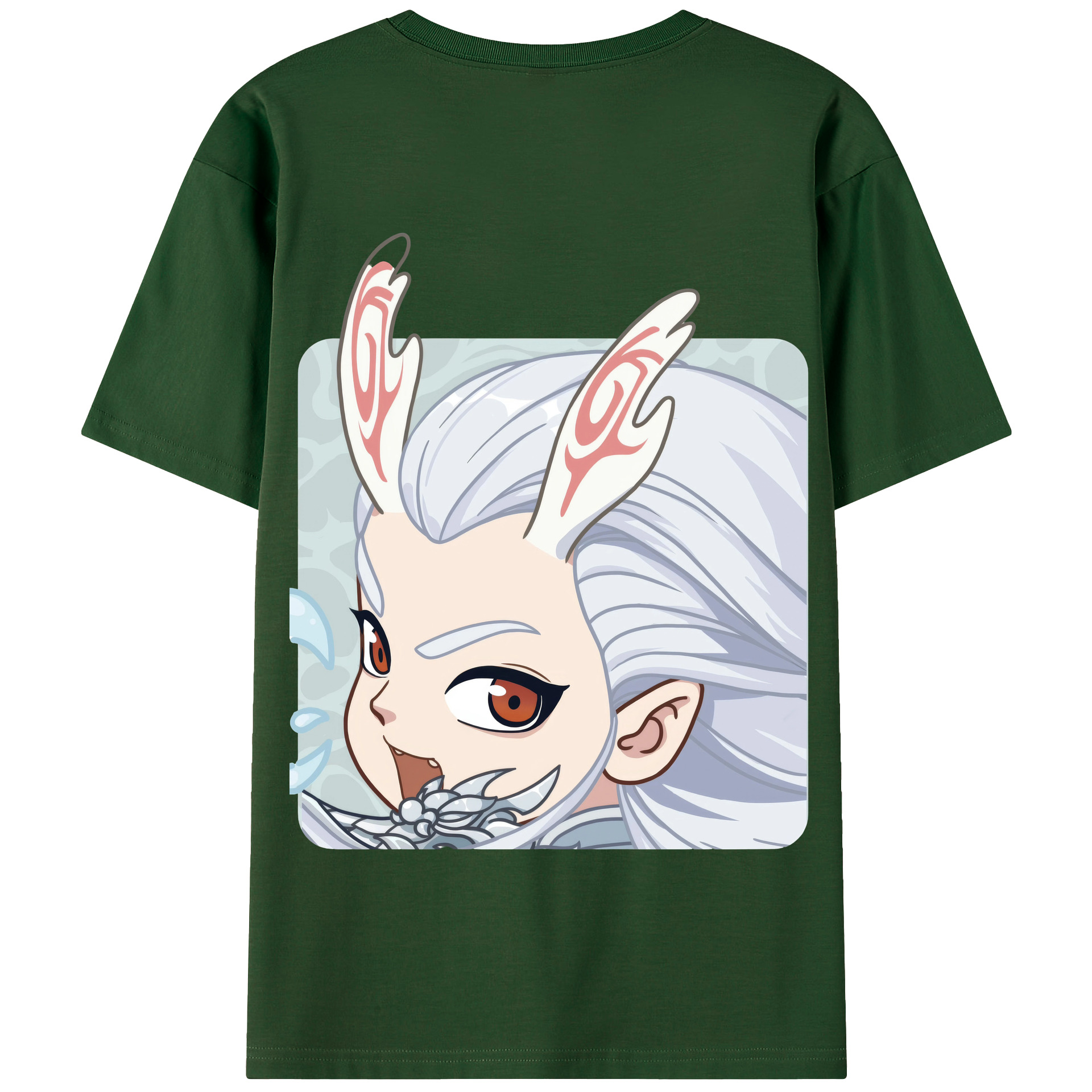 （画像用） Ne Zha 2 ナタ 魔童の大暴れ 綿100％半袖Tシャツ（背面プリント）